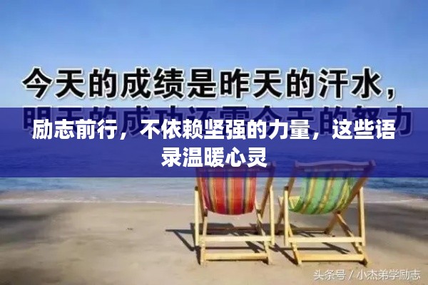 励志前行，不依赖坚强的力量，这些语录温暖心灵